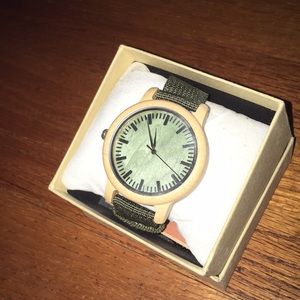 NWT Bamboo Wood Watch